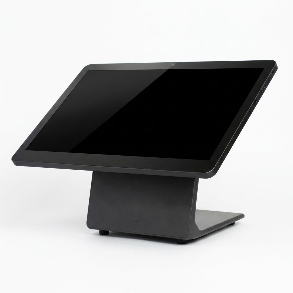 Kashu countertop POS register on a stand